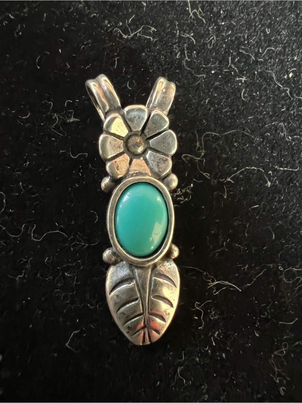 Carolyn Pollack vintage Sterling silver turquoise pendant